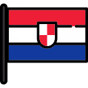 Kroatisch Flagge Symbol 