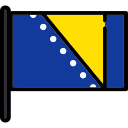 Bosnisch Flagge Symbol 