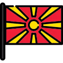 Mazedonisch Flagge Symbol 